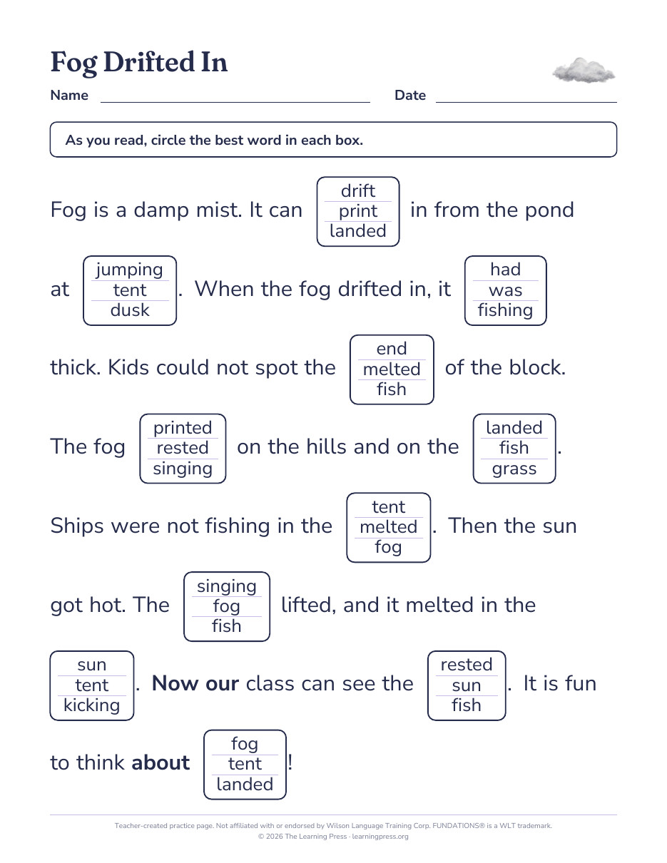 Preview page 4 of Fundations®-Aligned Maze Passages · Level 1 Unit 10