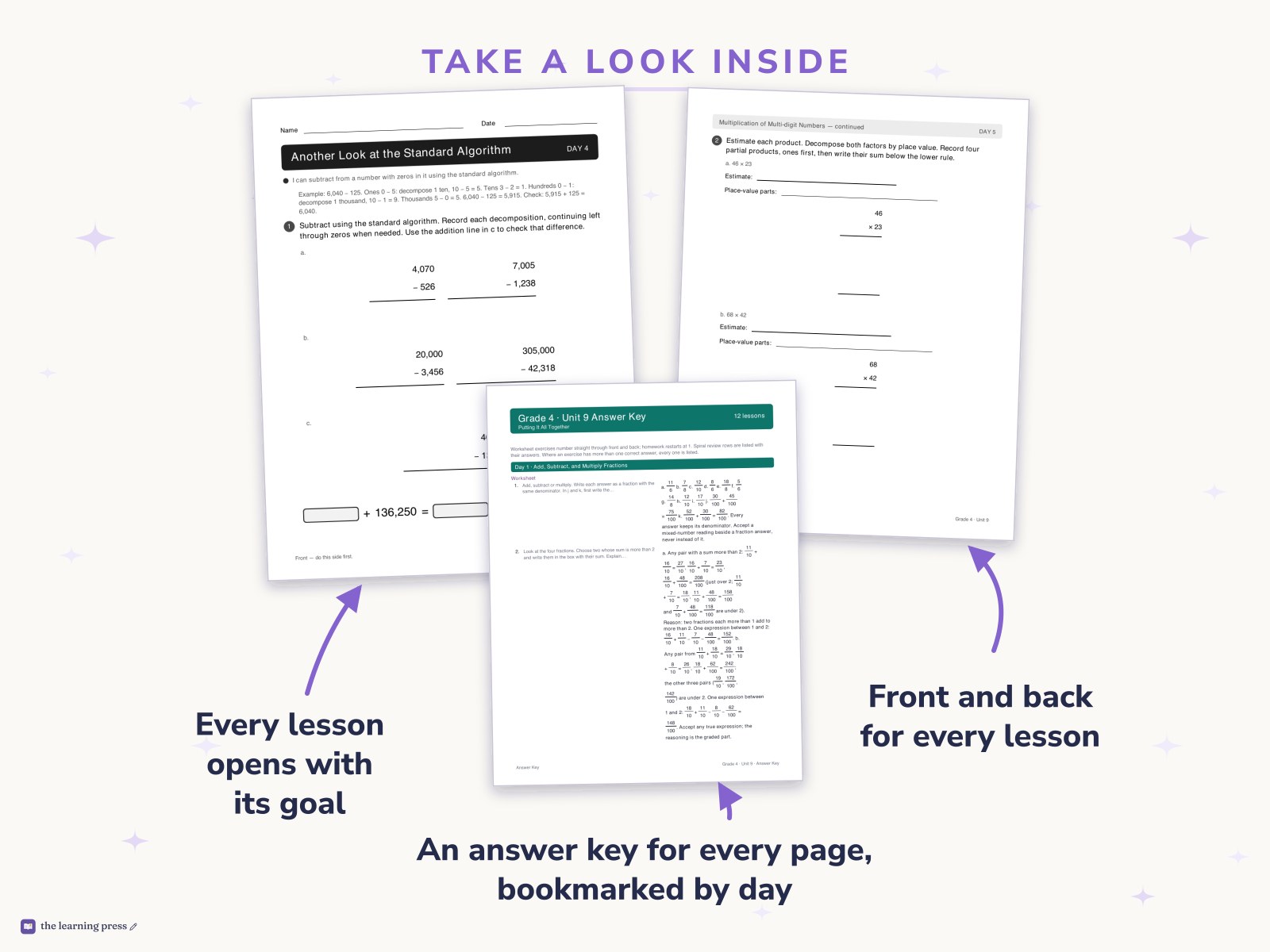 Preview page 2 of Illustrative Math (IM®) Aligned 4th Grade Unit 9 Worksheets: Putting It All Together