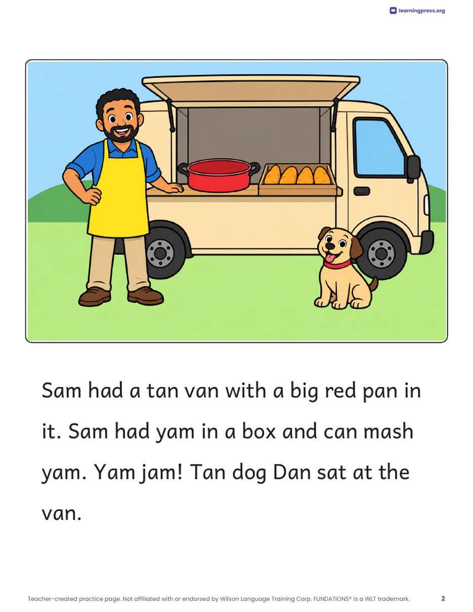 Preview page 3 of Fundations®-Aligned Decodable Reader · Level 1 Unit 5