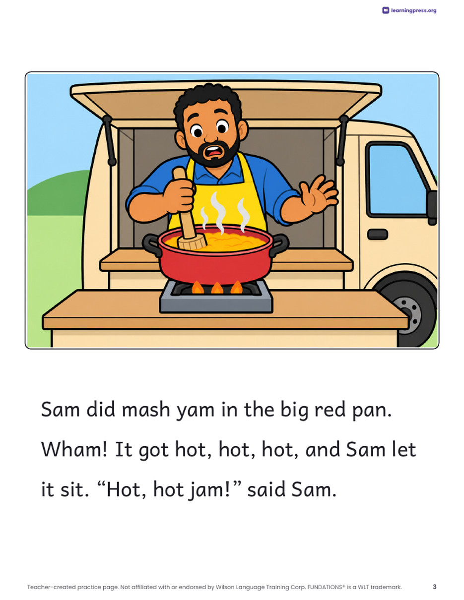 Preview page 4 of Fundations®-Aligned Decodable Reader · Level 1 Unit 5