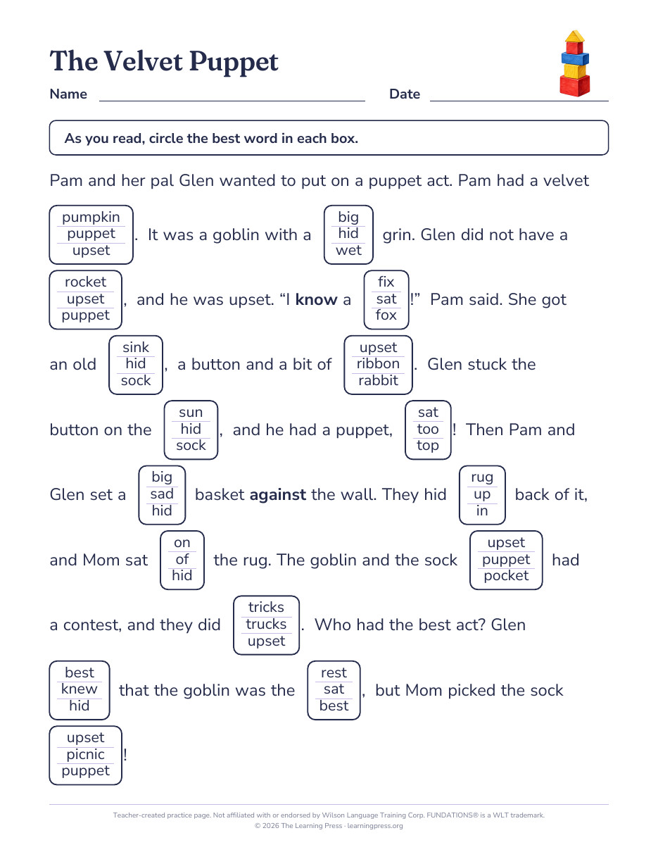 Preview page 1 of Fundations®-Aligned Maze Passages · Level 2 Unit 5