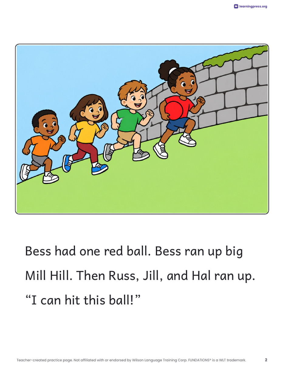 Preview page 3 of Fundations®-Aligned Decodable Reader · Level 1 Unit 4