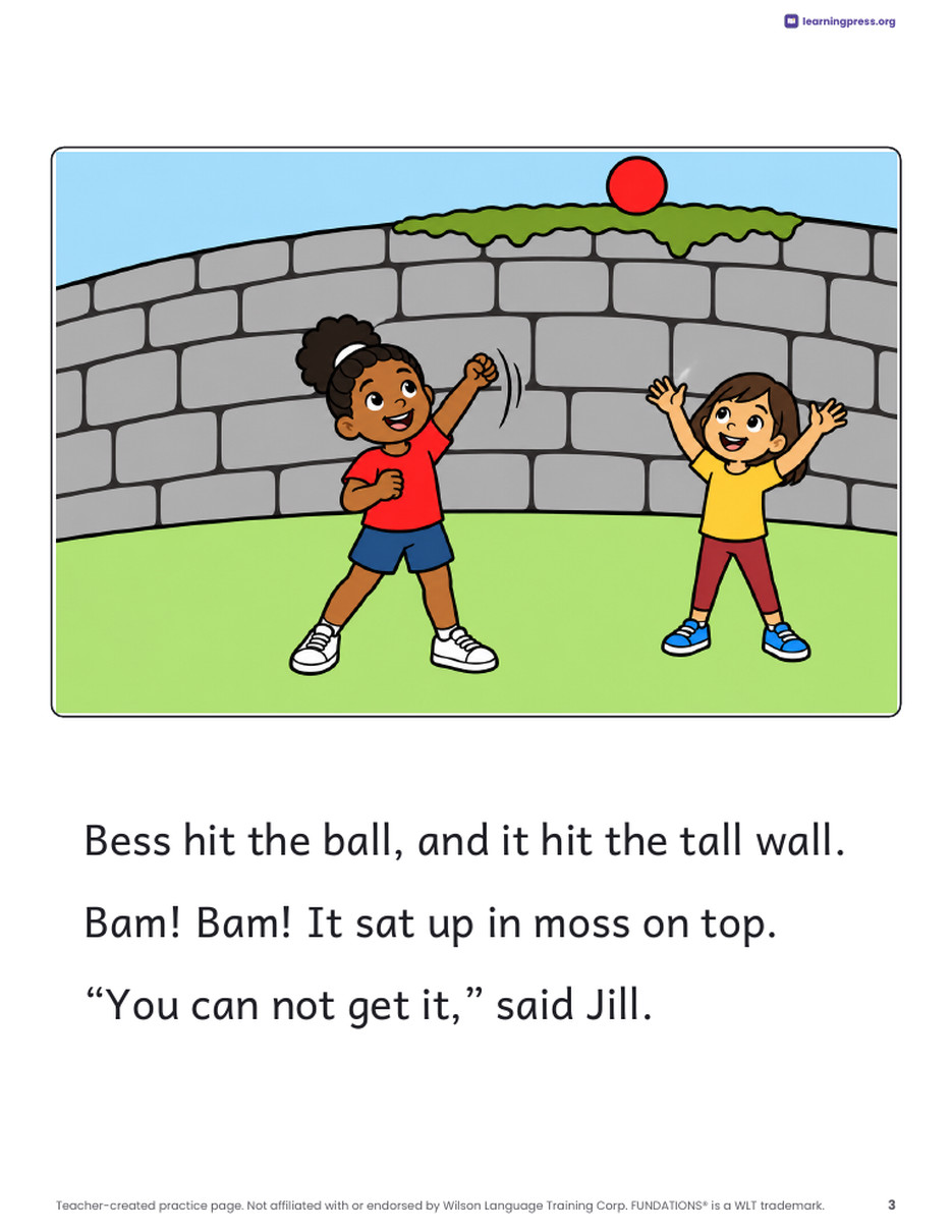 Preview page 4 of Fundations®-Aligned Decodable Reader · Level 1 Unit 4
