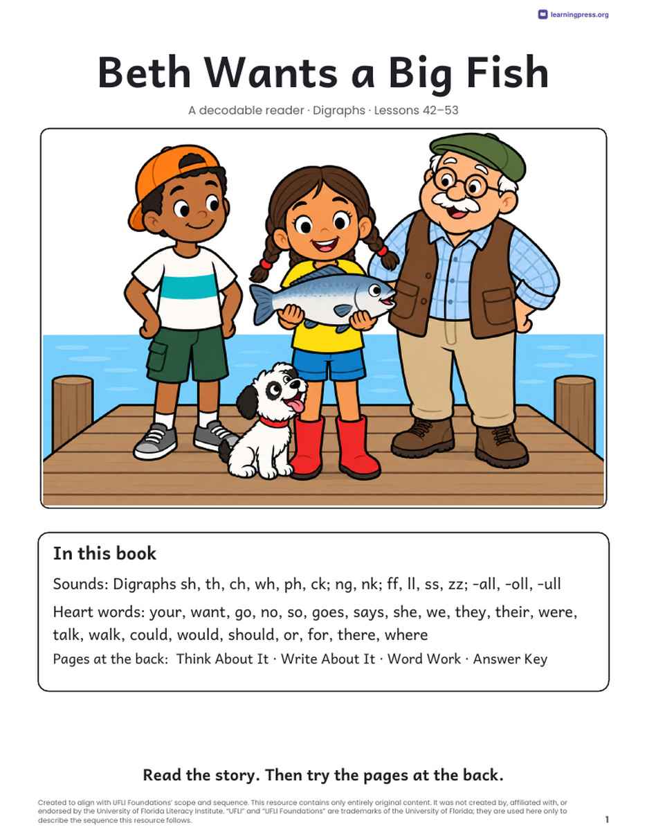 Preview page 2 of UFLI-Aligned Decodable Reader · Lessons 42–53