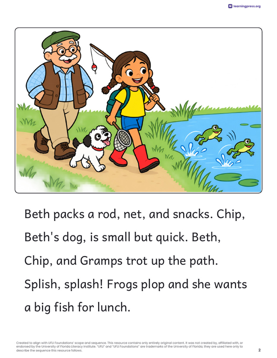 Preview page 3 of UFLI-Aligned Decodable Reader · Lessons 42–53