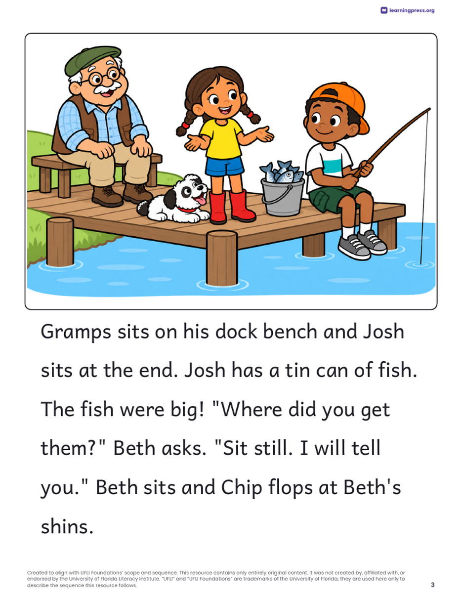 Preview page 4 of UFLI-Aligned Decodable Reader · Lessons 42–53