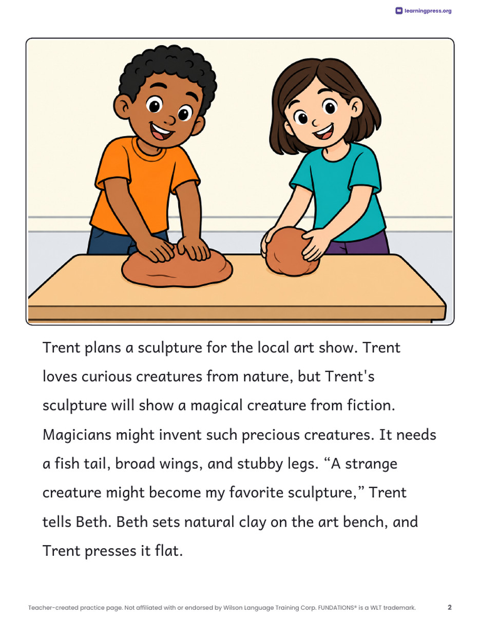 Preview page 3 of Fundations®-Aligned Decodable Reader · Level 3 Unit 14