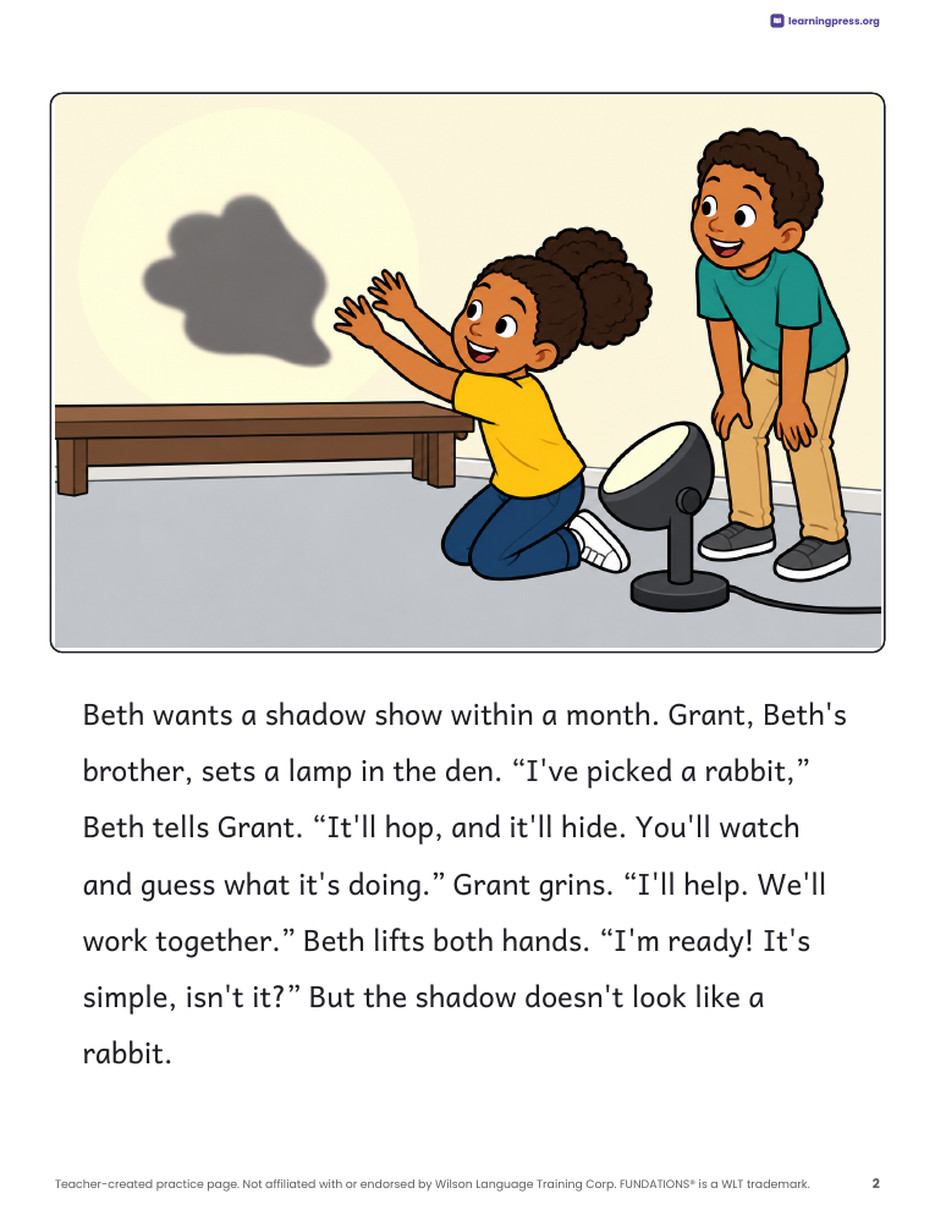 Preview page 3 of Fundations®-Aligned Decodable Reader · Level 3 Unit 11
