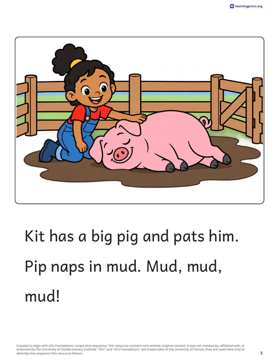 Preview page 3 of UFLI-Aligned Decodable Reader · Lessons 35a–38a