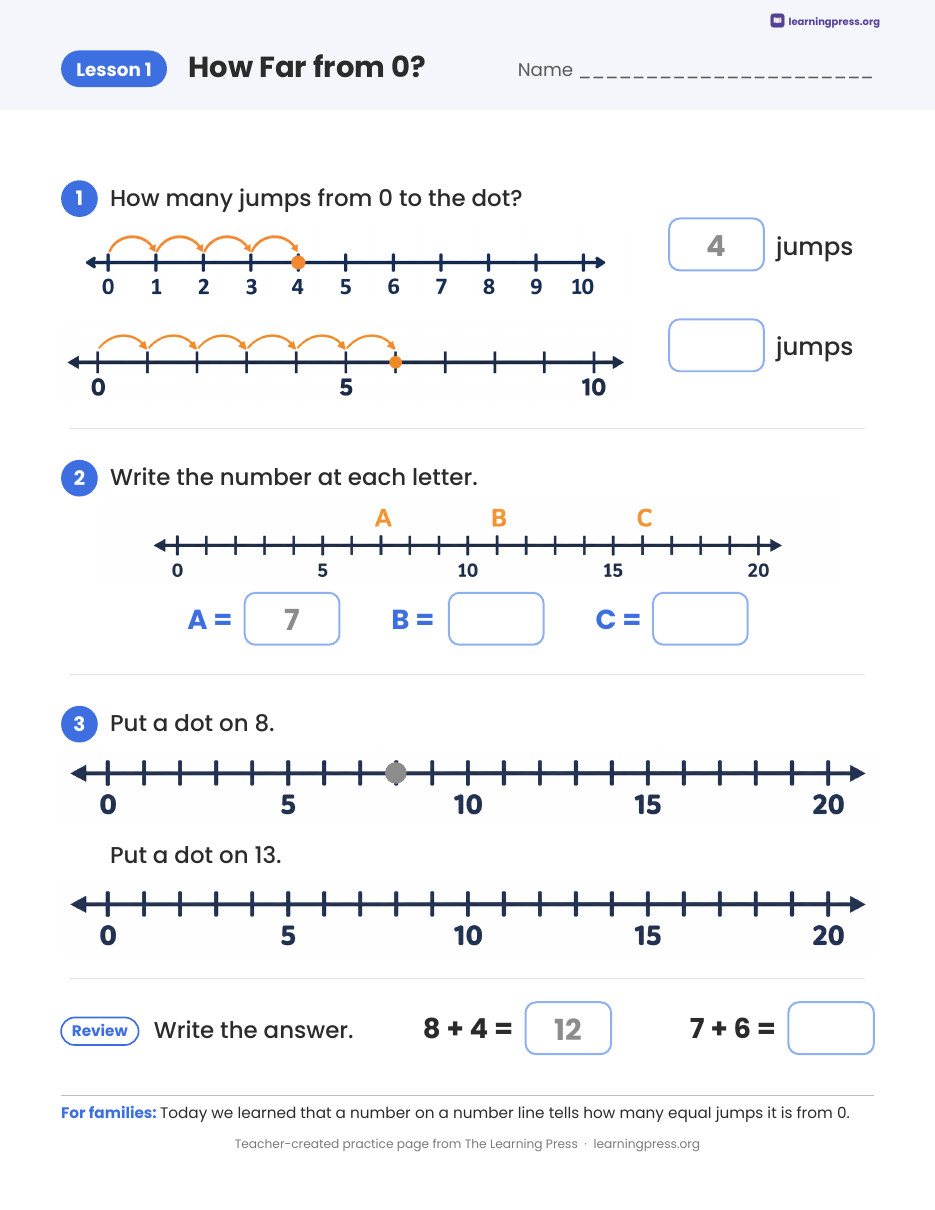Preview page 1 of Illustrative Math (IM®) Aligned 2nd Grade Unit 4 Homework Packet (Color & B&W)