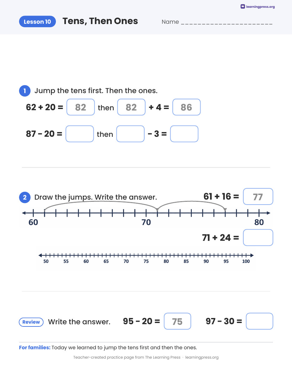 Preview page 3 of Illustrative Math (IM®) Aligned 2nd Grade Unit 4 Homework Packet (Color & B&W)
