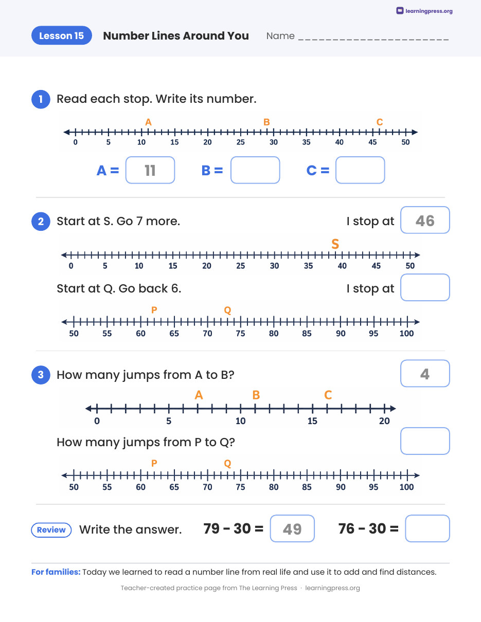 Preview page 4 of Illustrative Math (IM®) Aligned 2nd Grade Unit 4 Homework Packet (Color & B&W)