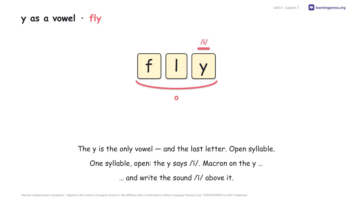 Preview page 3 of Fundations Level 4 Unit 2 Lesson Slides
