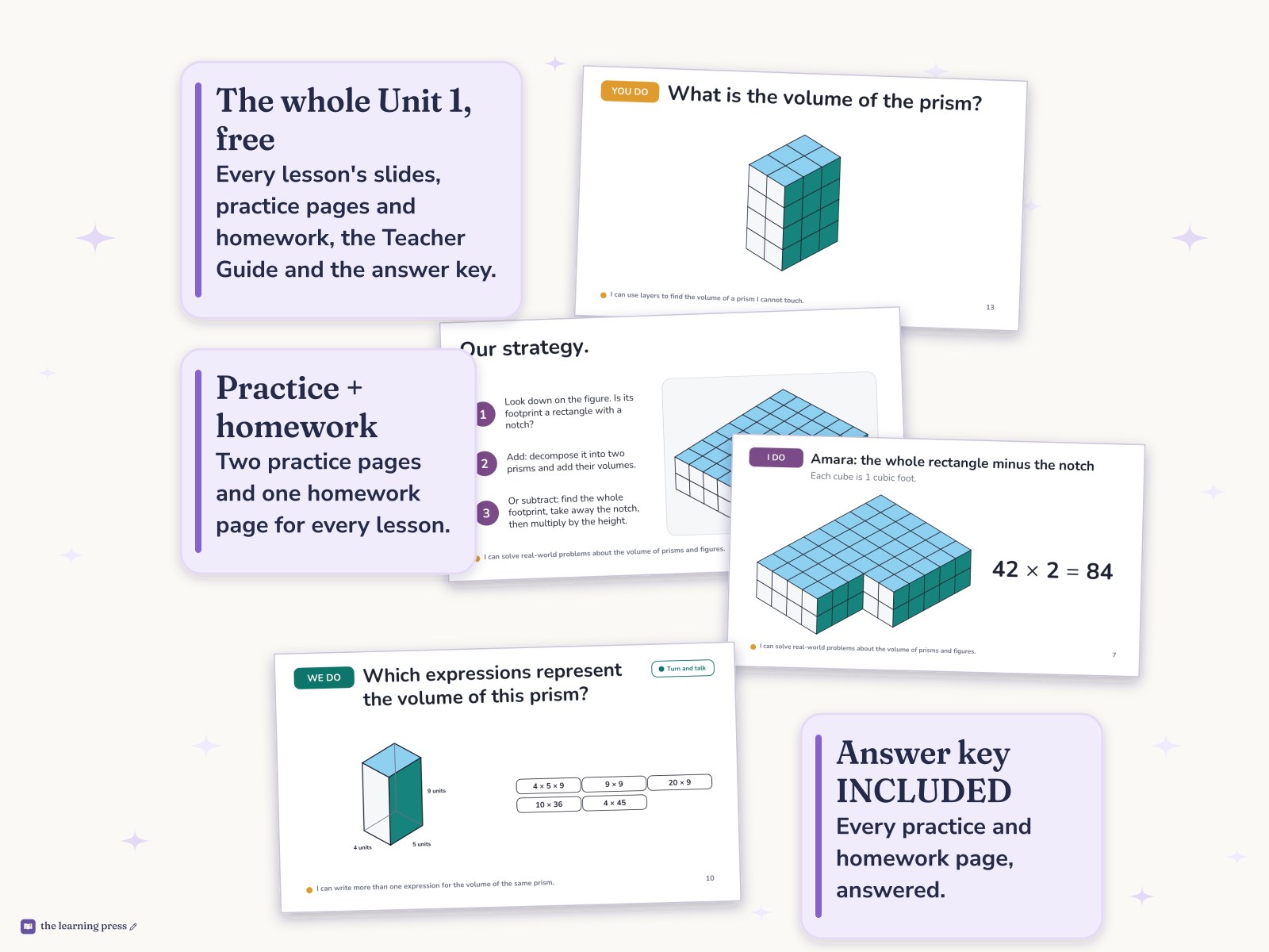 Preview page 4 of FREE Illustrative Math (IM®) Aligned 5th Grade Unit 1 Bundle: Finding Volume