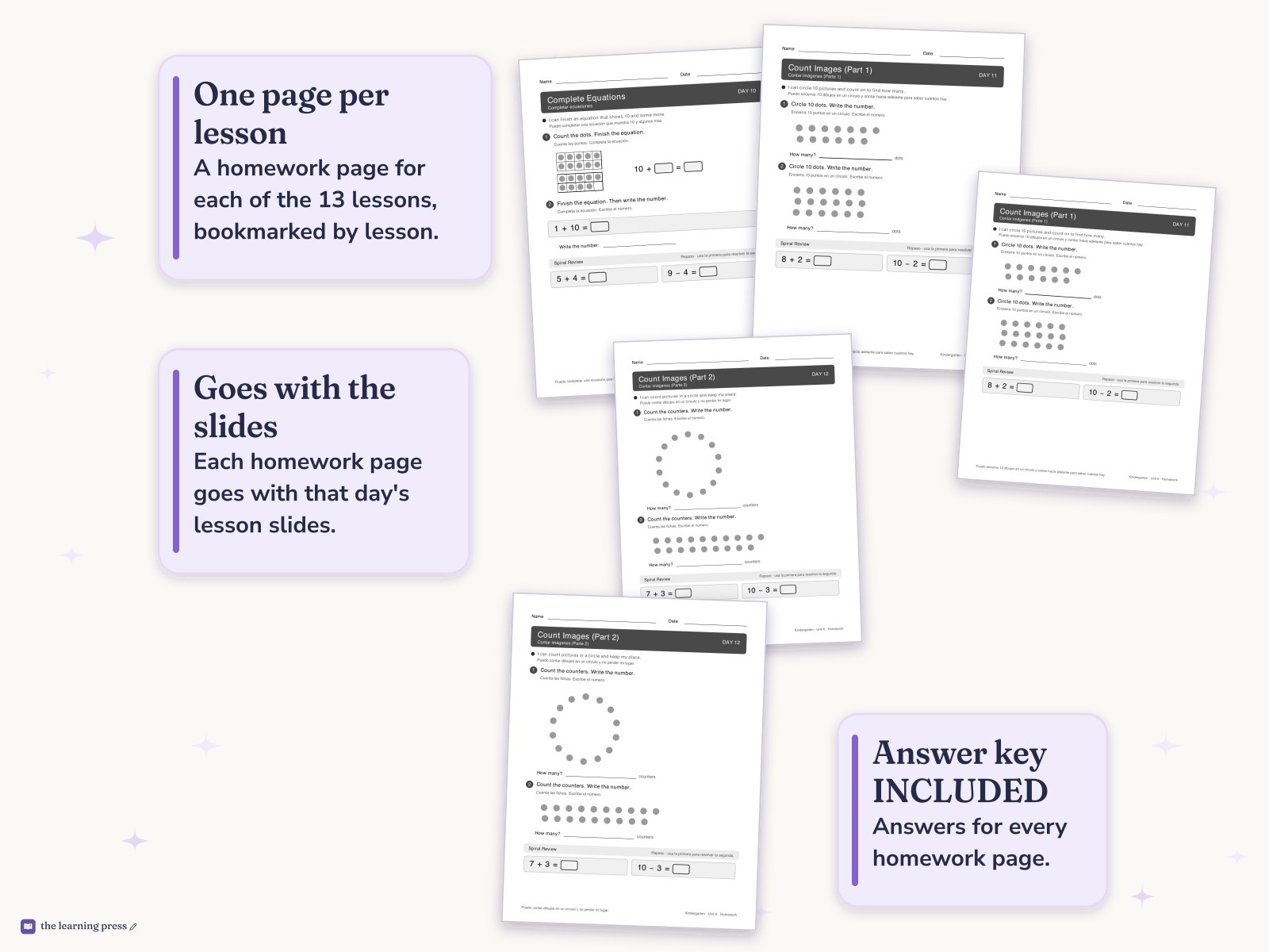 Preview page 4 of Illustrative Math (IM®) Aligned Kindergarten Unit 6 Homework: Numbers 0–20