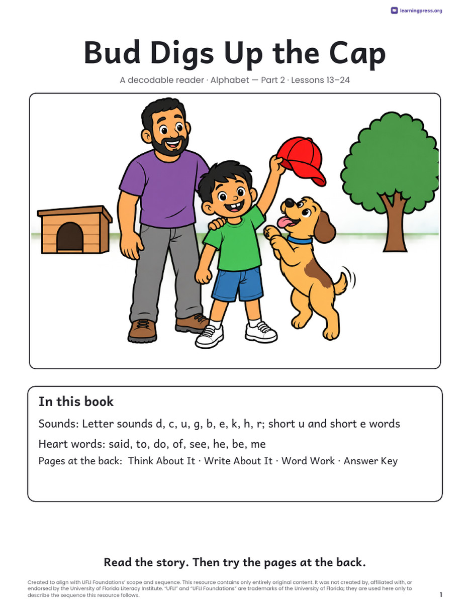 Preview page 2 of UFLI-Aligned Decodable Reader · Lessons 13–24