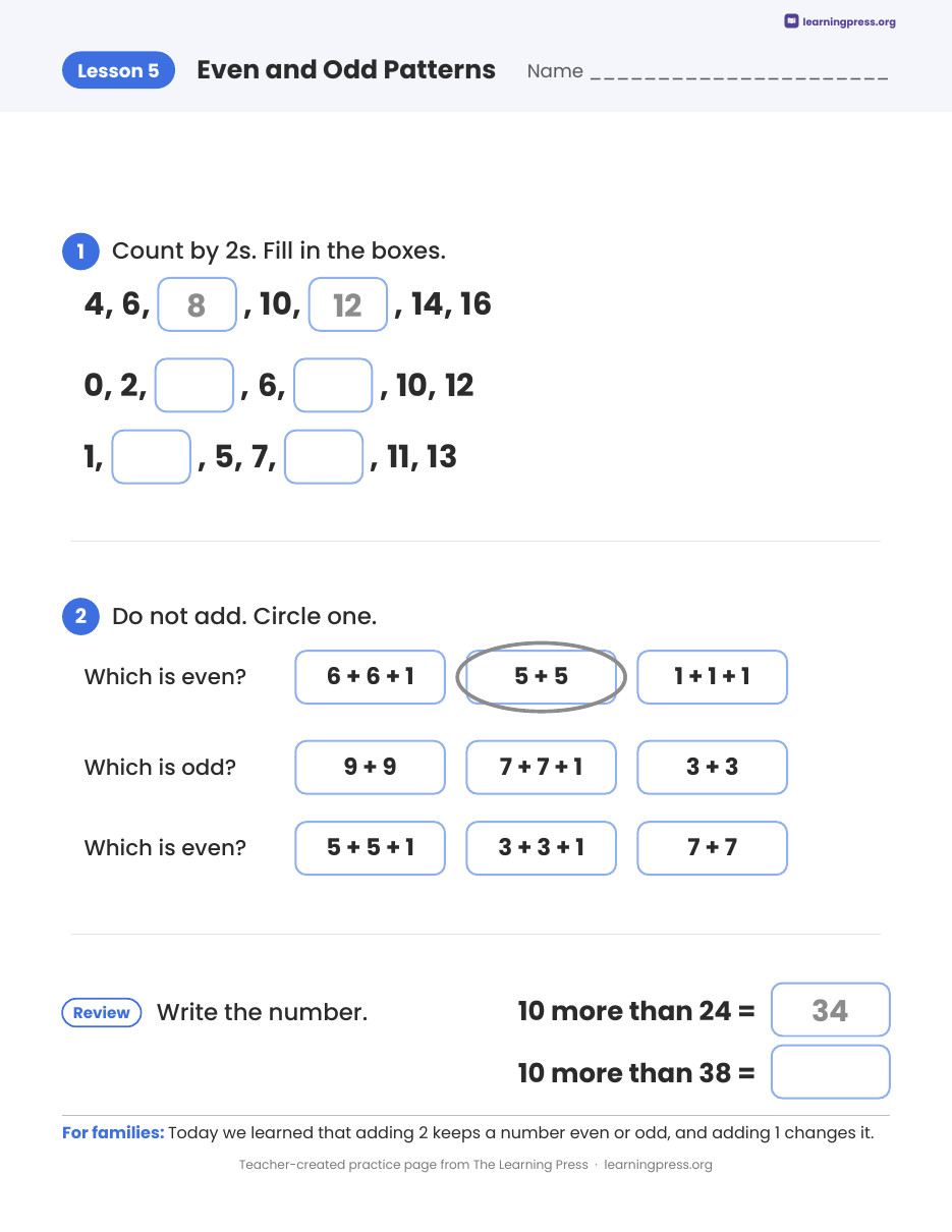 Preview page 2 of Illustrative Math (IM®) Aligned 2nd Grade Unit 8 Homework Packet (Color & B&W)