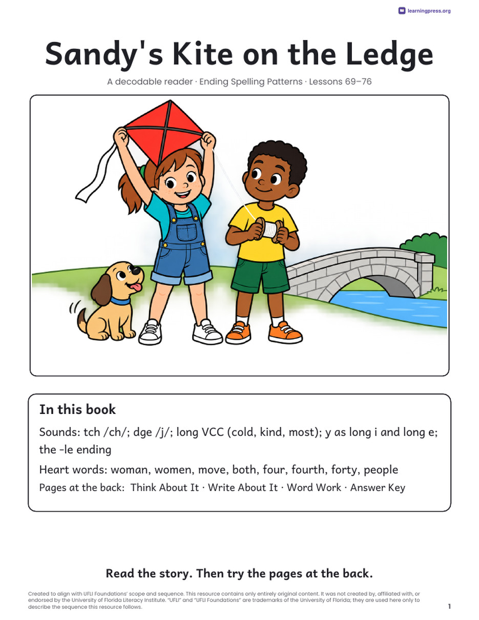 Preview page 2 of UFLI-Aligned Decodable Reader · Lessons 69–76