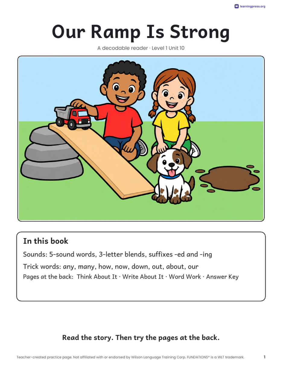 Preview page 2 of Fundations®-Aligned Decodable Reader · Level 1 Unit 10
