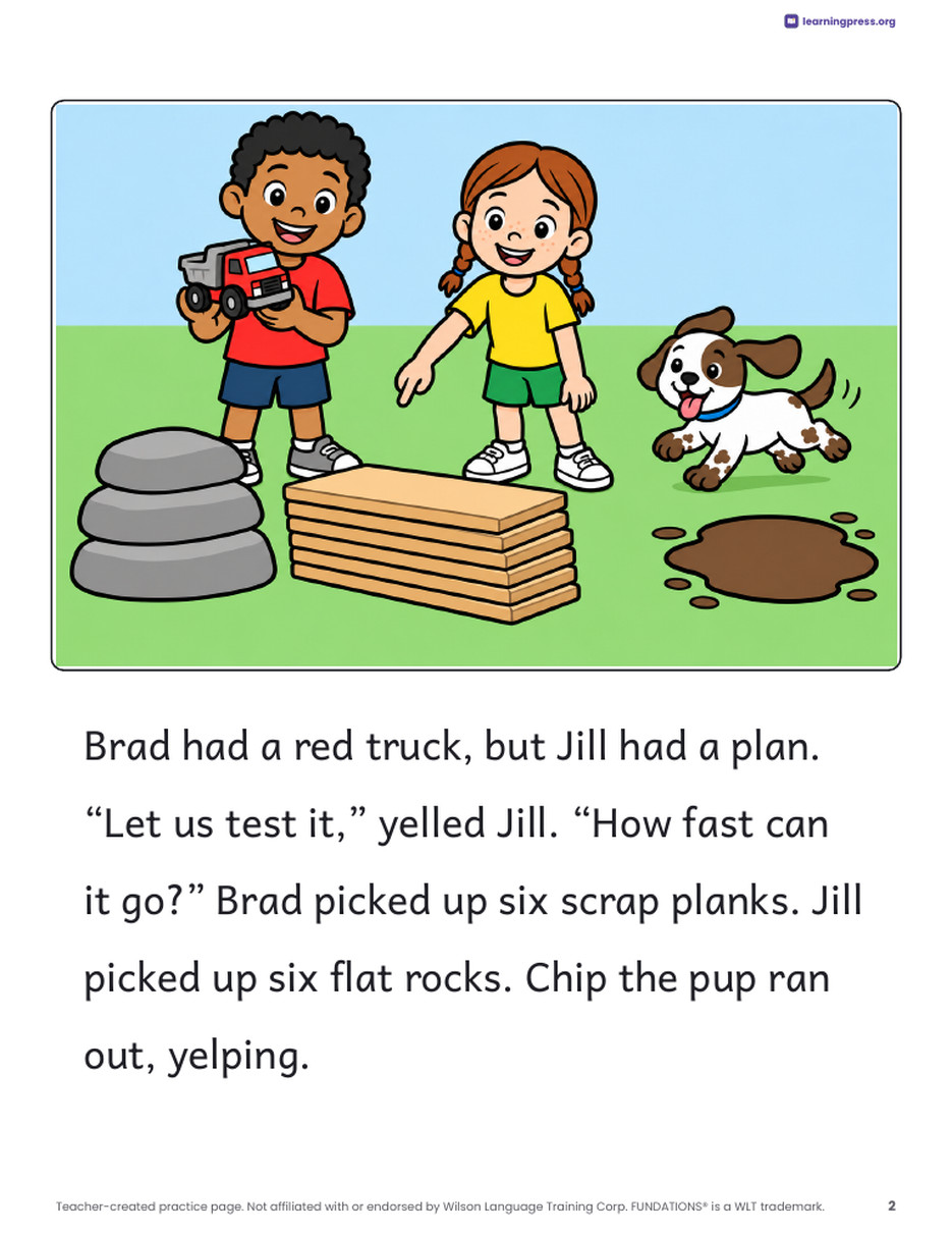 Preview page 3 of Fundations®-Aligned Decodable Reader · Level 1 Unit 10