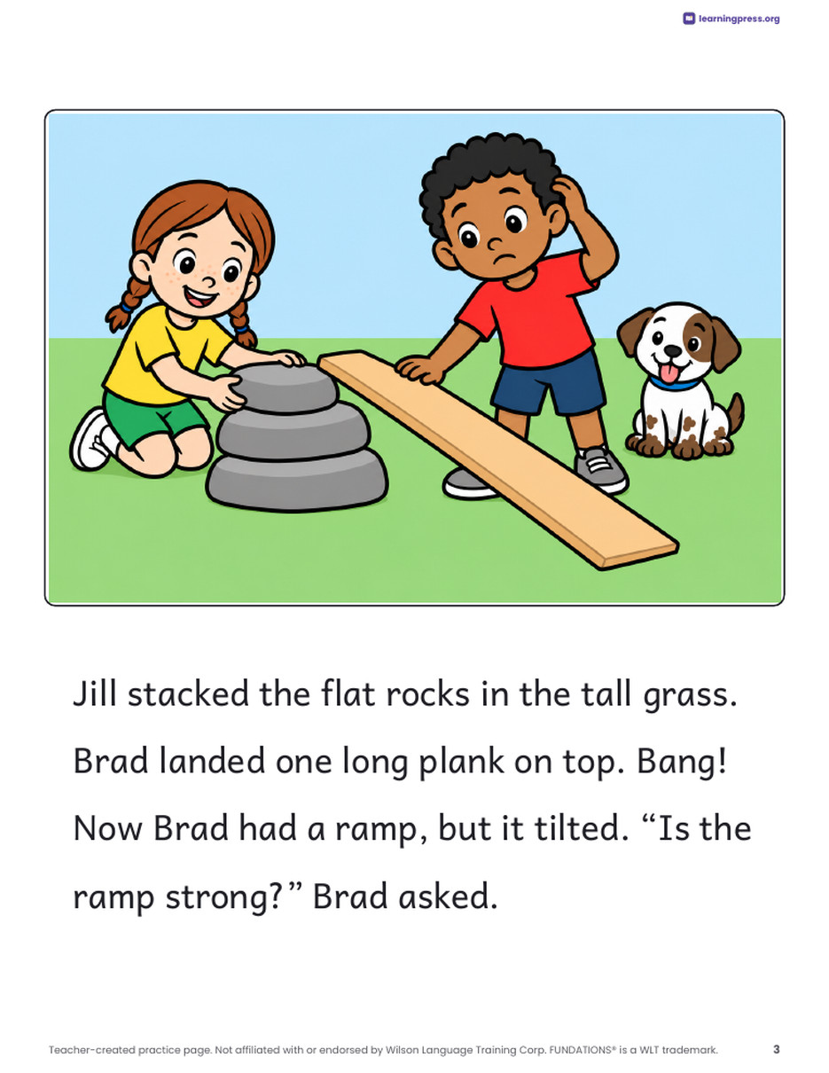 Preview page 4 of Fundations®-Aligned Decodable Reader · Level 1 Unit 10