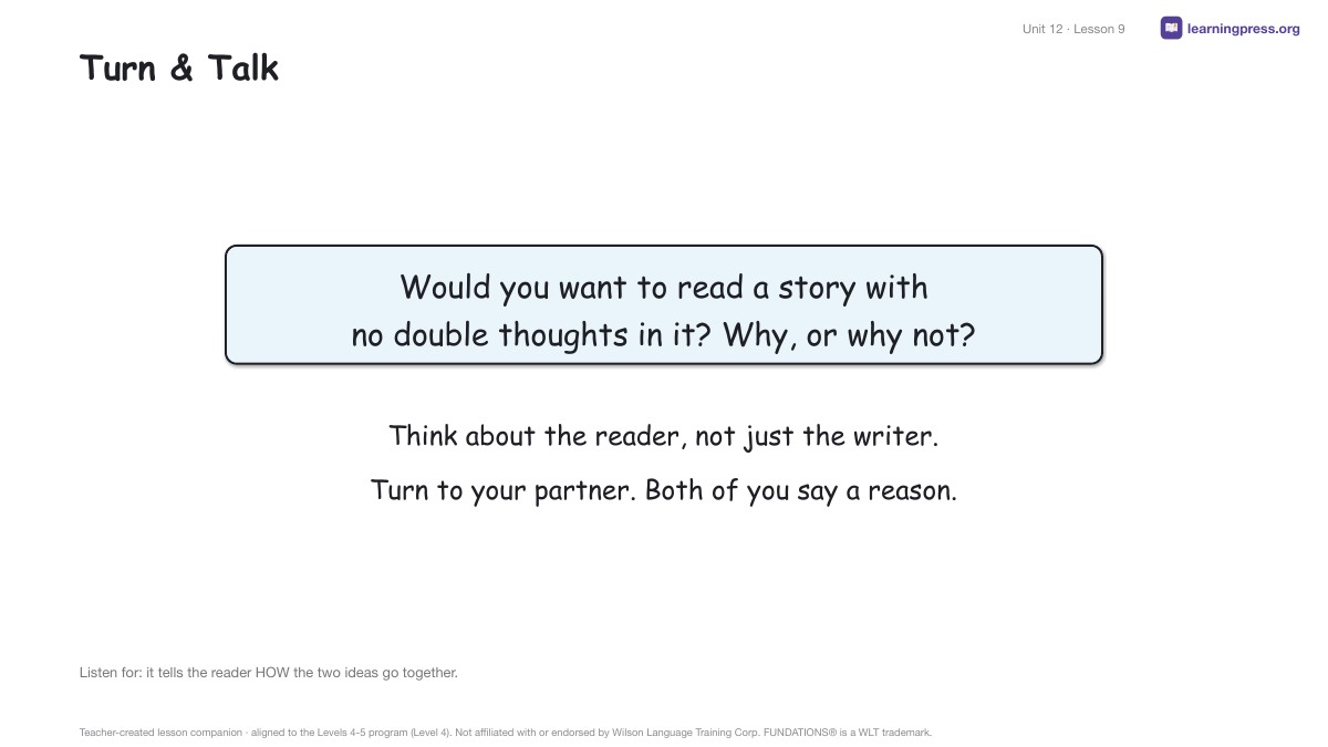 Preview page 4 of Fundations Level 4 Unit 12 Lesson Slides