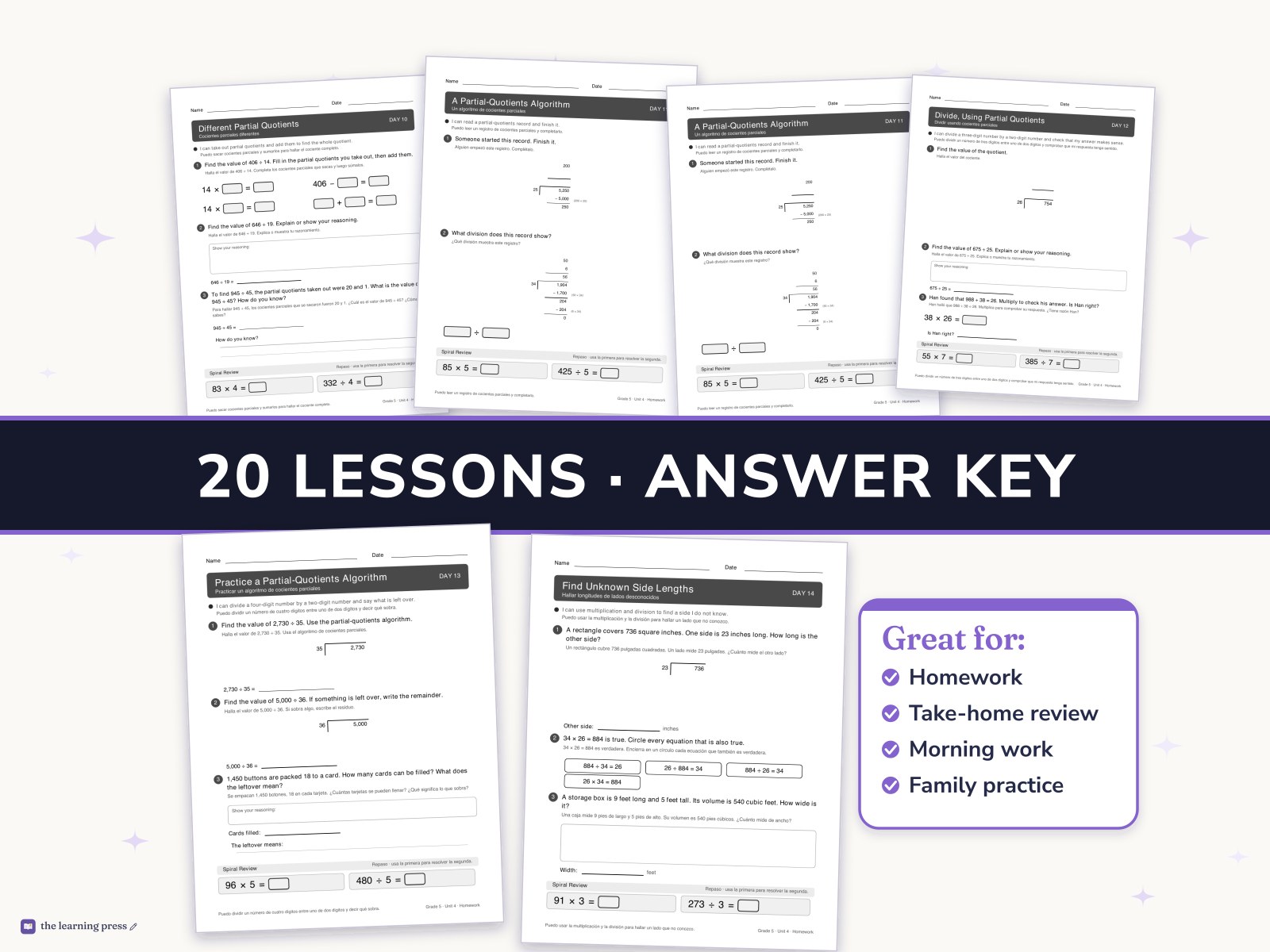 Preview page 3 of Illustrative Math (IM®) Aligned 5th Grade Unit 4 Homework: Wrapping Up Multiplication and Division with Multi-Digit Numbers