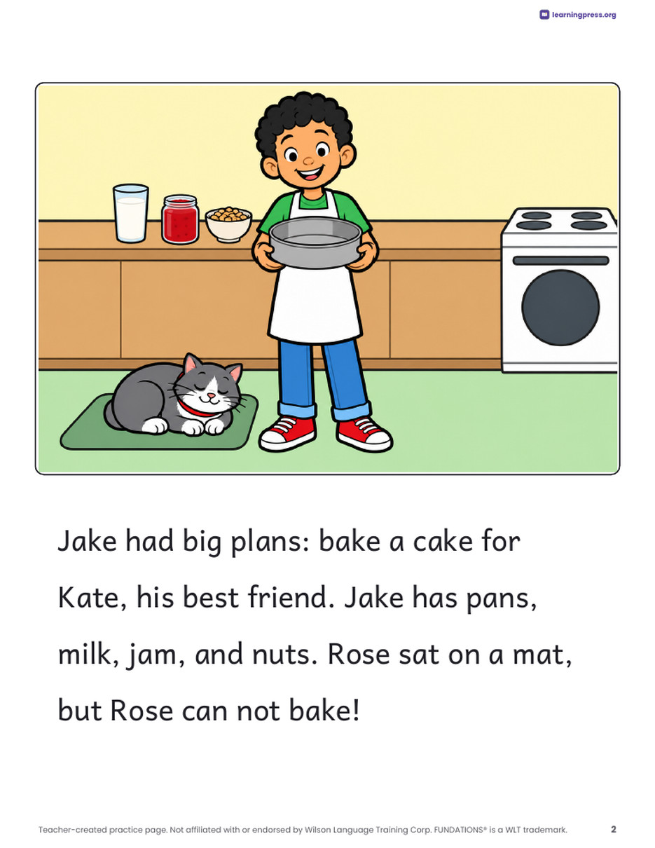 Preview page 3 of Fundations®-Aligned Decodable Reader · Level 1 Unit 11