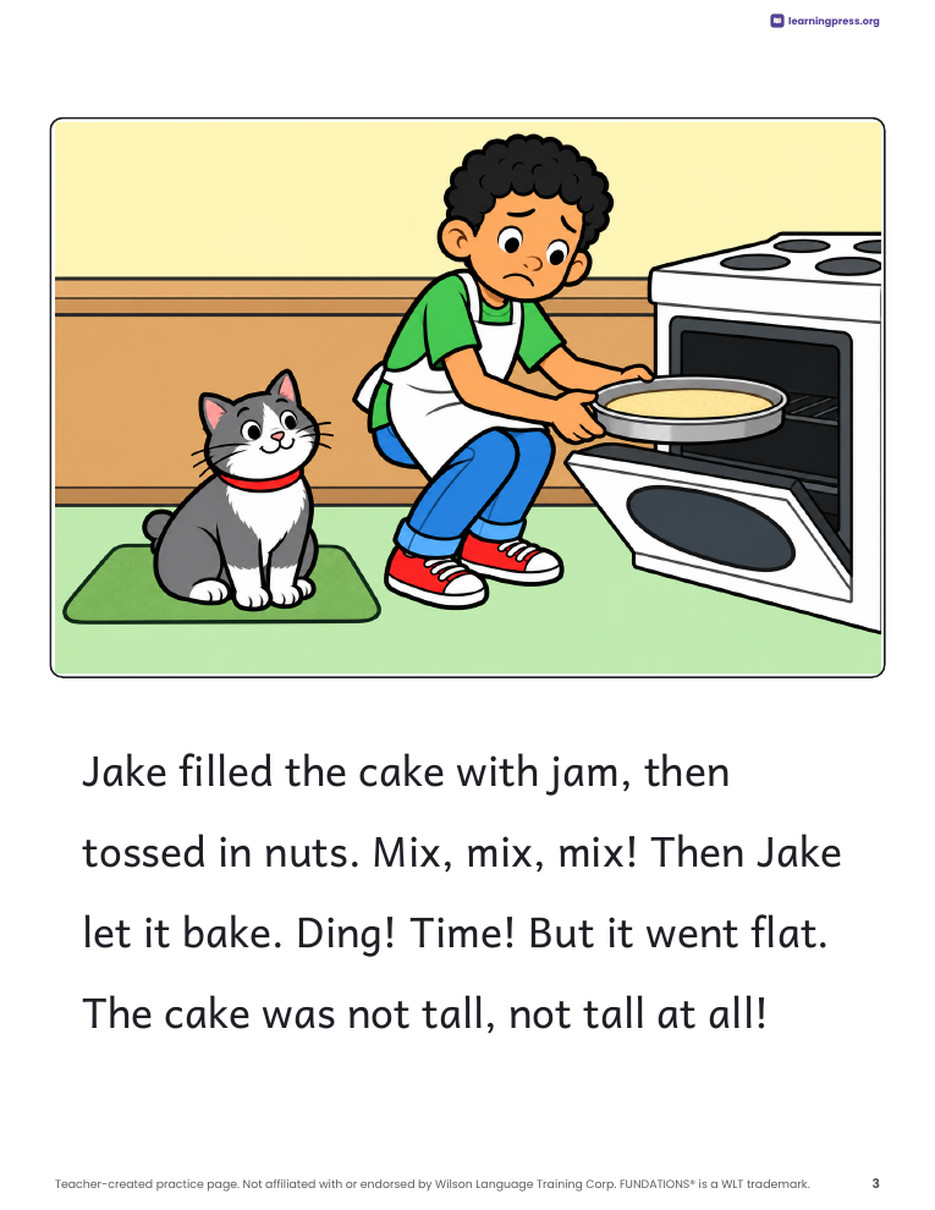 Preview page 4 of Fundations®-Aligned Decodable Reader · Level 1 Unit 11