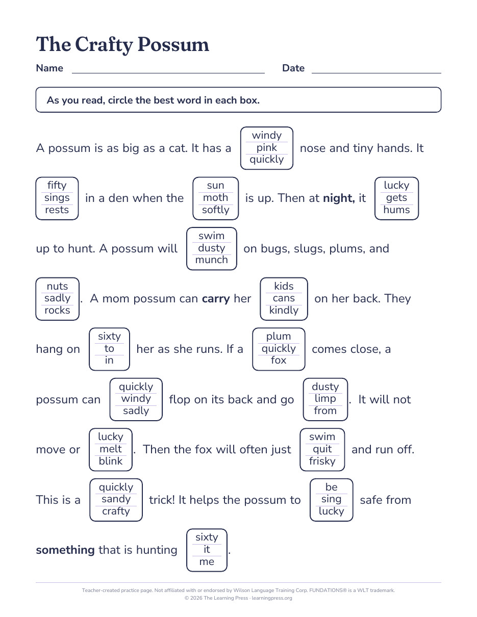 Preview page 4 of Fundations®-Aligned Maze Passages · Level 2 Unit 7
