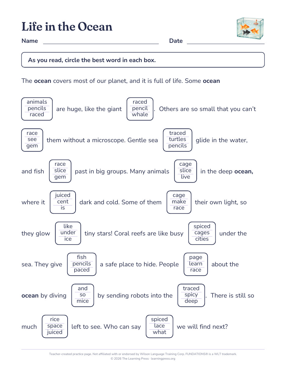 Preview page 2 of Fundations®-Aligned Maze Passages · Level 3 Unit 12