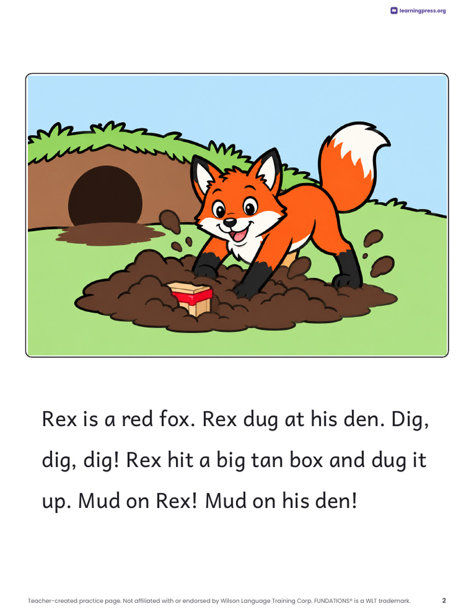 Preview page 3 of Fundations®-Aligned Decodable Reader · Level 1 Unit 2