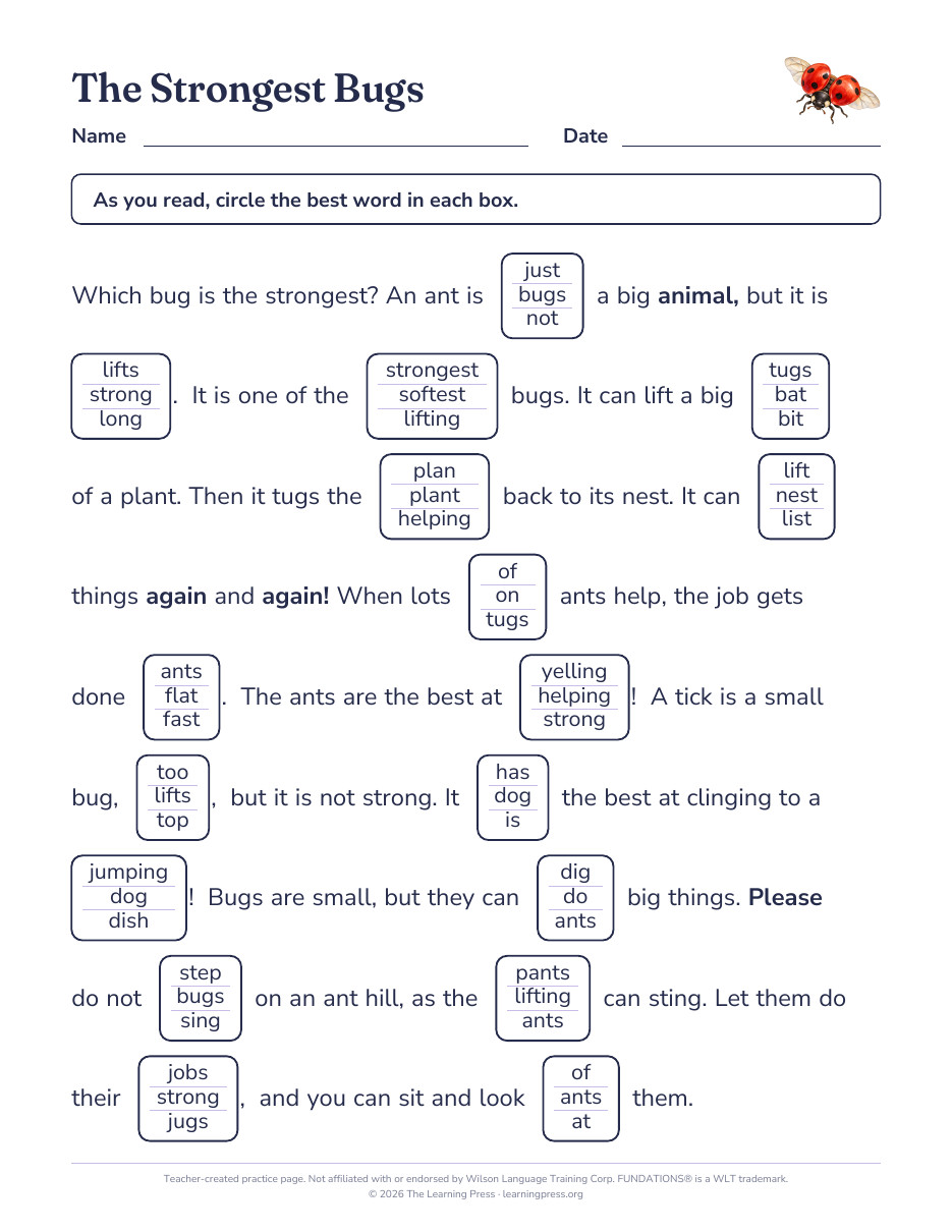 Preview page 2 of Fundations®-Aligned Maze Passages · Level 2 Unit 4
