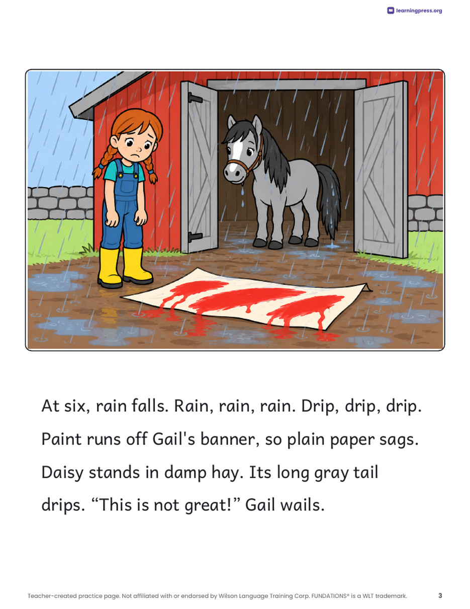 Preview page 4 of Fundations®-Aligned Decodable Reader · Level 2 Unit 10