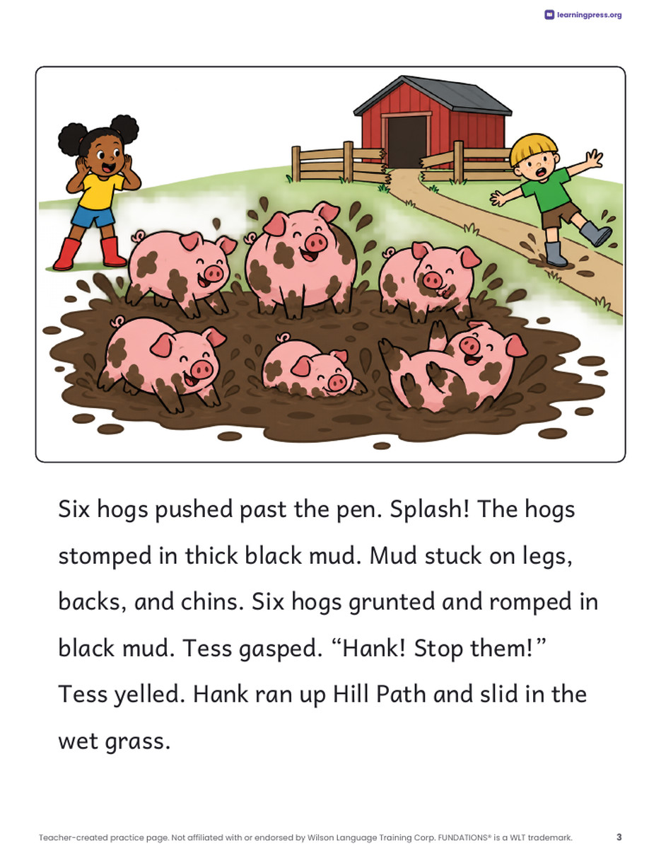Preview page 4 of Fundations®-Aligned Decodable Reader · Level 2 Unit 4