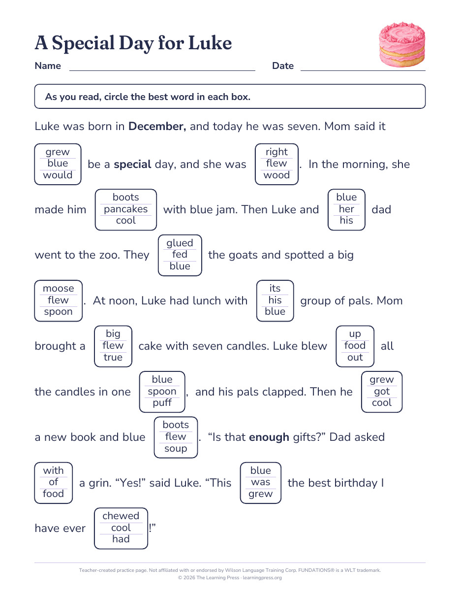 Preview page 3 of Fundations®-Aligned Maze Passages · Level 2 Unit 15