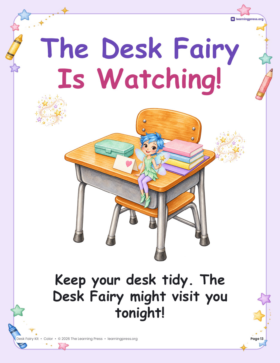 Preview page 4 of Desk Fairy Notes & Reward Coupons · Classroom Management Printable
