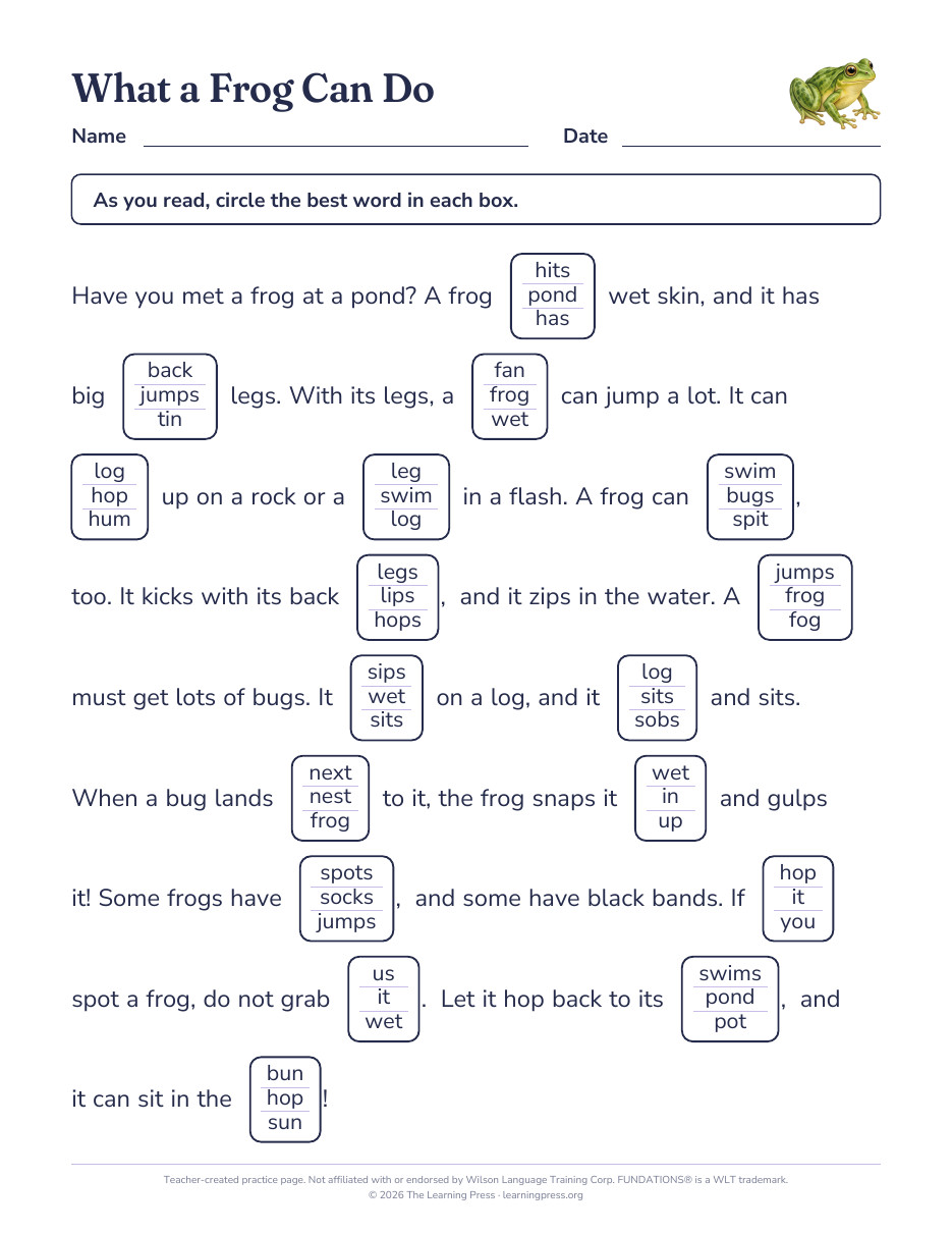 Preview page 2 of Fundations®-Aligned Maze Passages · Level 2 Unit 1