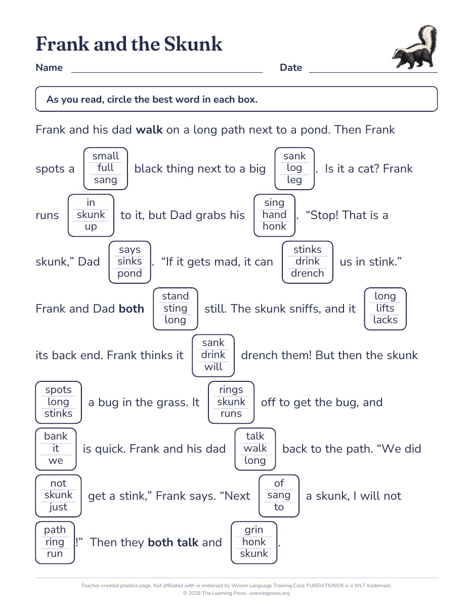 Preview page 3 of Fundations®-Aligned Maze Passages · Level 2 Unit 2