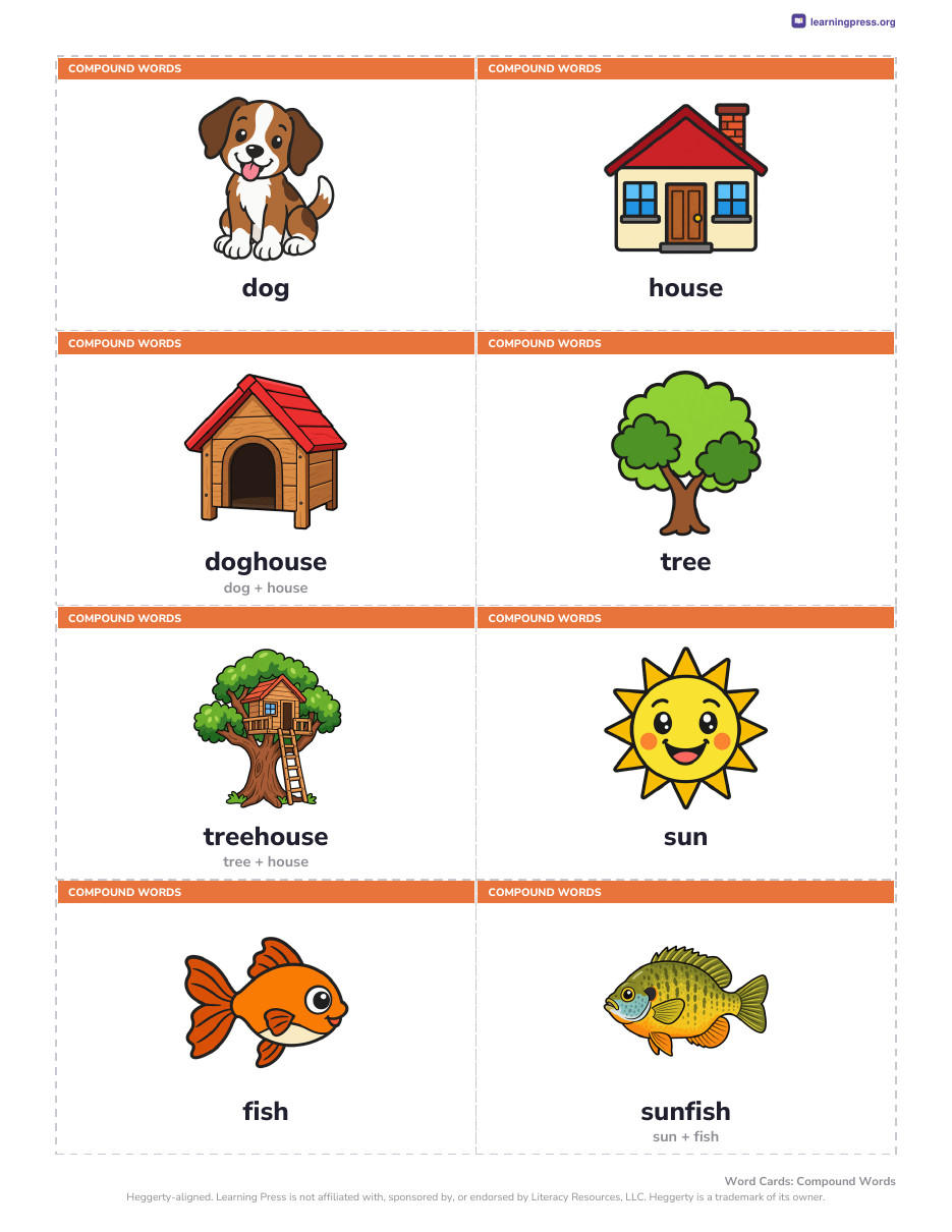 Preview page 1 of Heggerty-Aligned Kindergarten Phonemic Awareness Picture Cards | Daily Routine