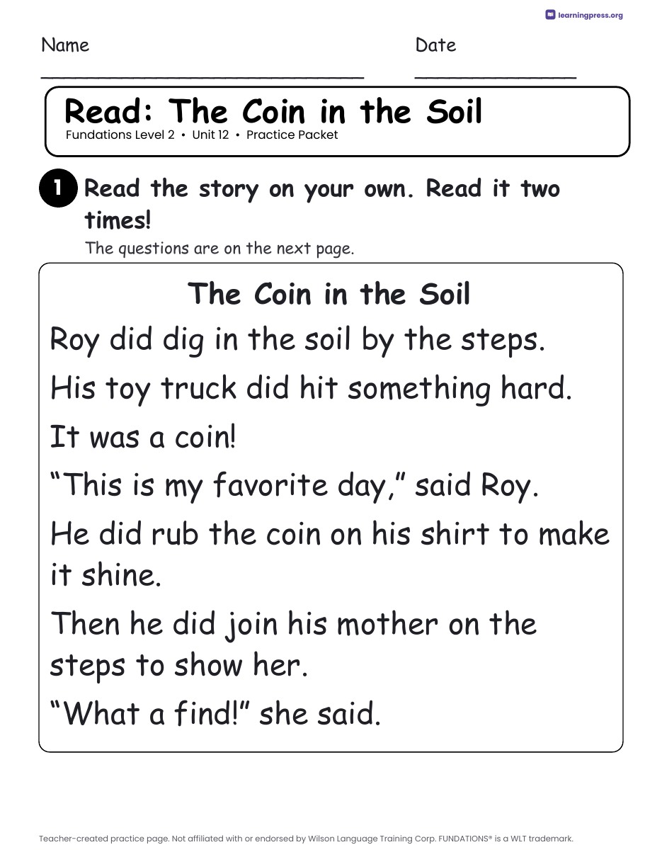 Preview page 3 of Fundations Level 2 — Complete Level Bundle (Units 1–17)