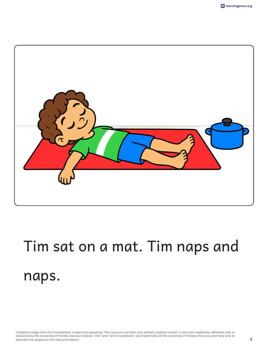 Preview page 3 of UFLI-Aligned Decodable Reader · Lessons 1–12