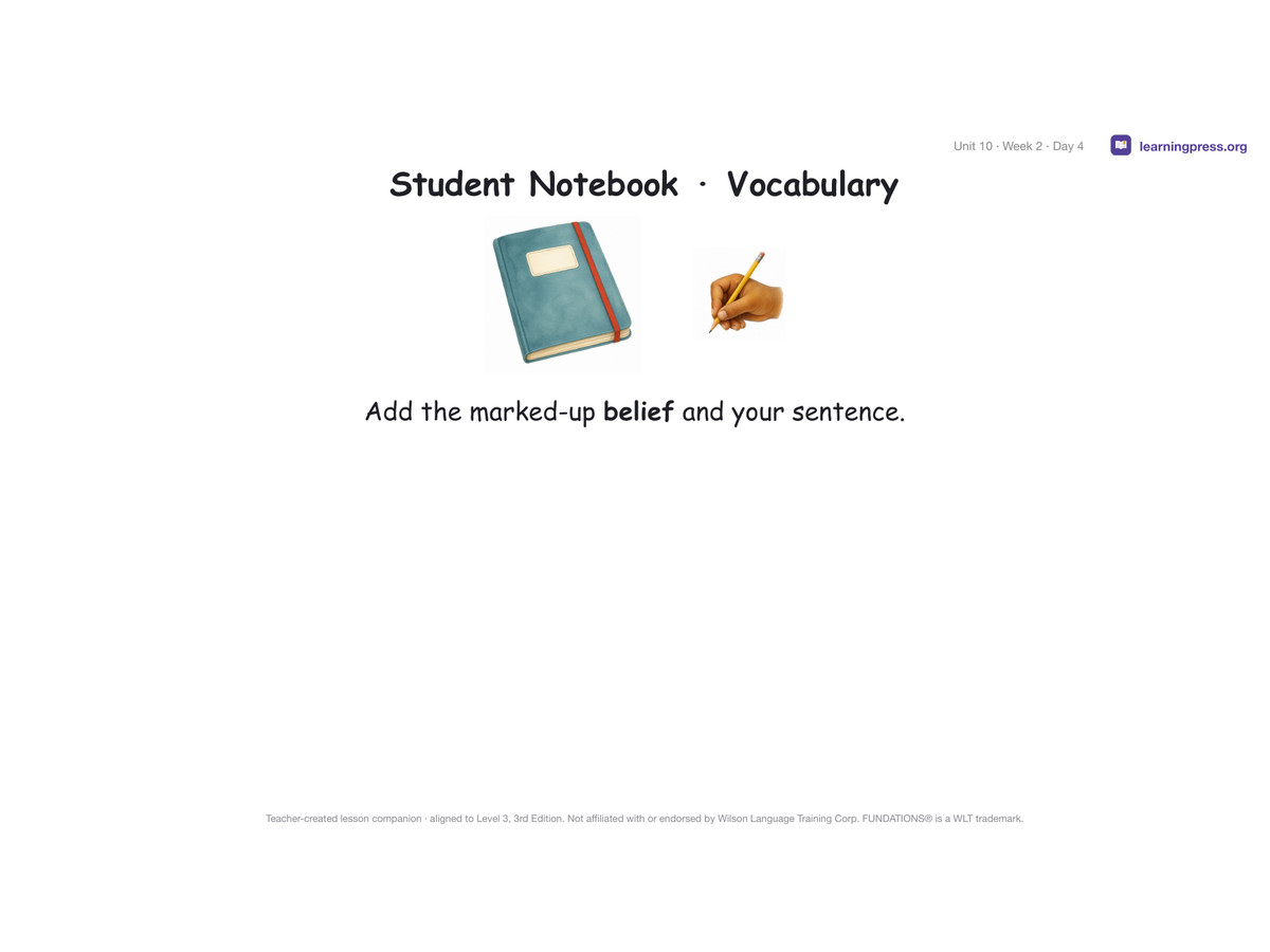 Preview page 3 of Fundations Level 3 — Full-Year Slides Bundle (All Units 1–14 + Bonus) (3rd Edition Aligned)