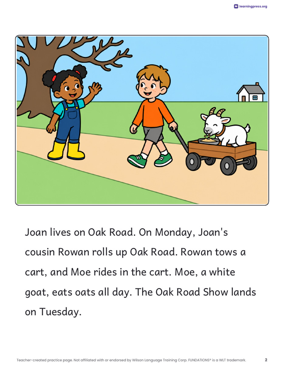 Preview page 3 of Fundations®-Aligned Decodable Reader · Level 2 Unit 13